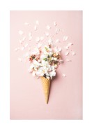 Flowers In Waffle Cone | Erstellen Sie Ihr eigenes Plakat