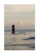 Surfer In The Ocean | Erstellen Sie Ihr eigenes Plakat