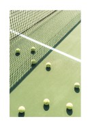 Tennis Balls On Tennis Court | Erstellen Sie Ihr eigenes Plakat
