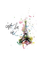 C'est La Vie Eiffel Tower Art | Erstellen Sie Ihr eigenes Plakat