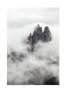 Mountain Peak Surrounded By Clouds | Erstellen Sie Ihr eigenes Plakat